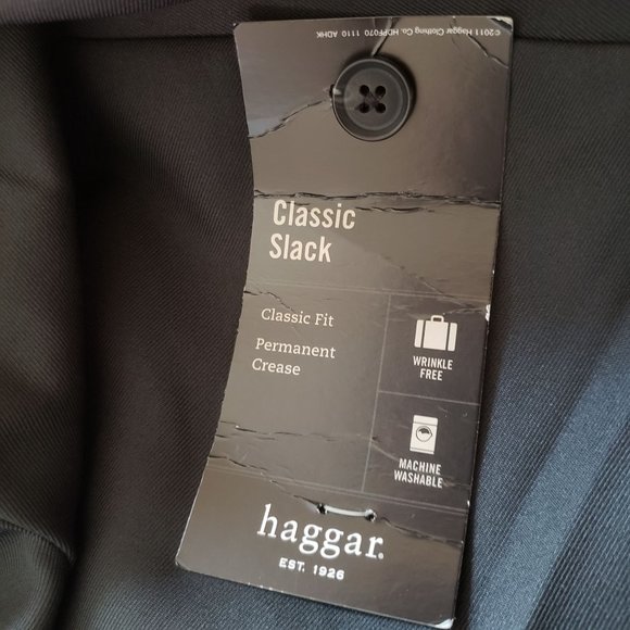 Haggar Clothing Classic Slacks Gabardine Permanent Crease 40W X 32L - Picture 5 of 11